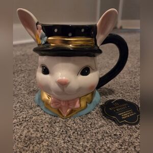 Ceramic Easter Bunny Head Mug Pastel Colours Bold Design